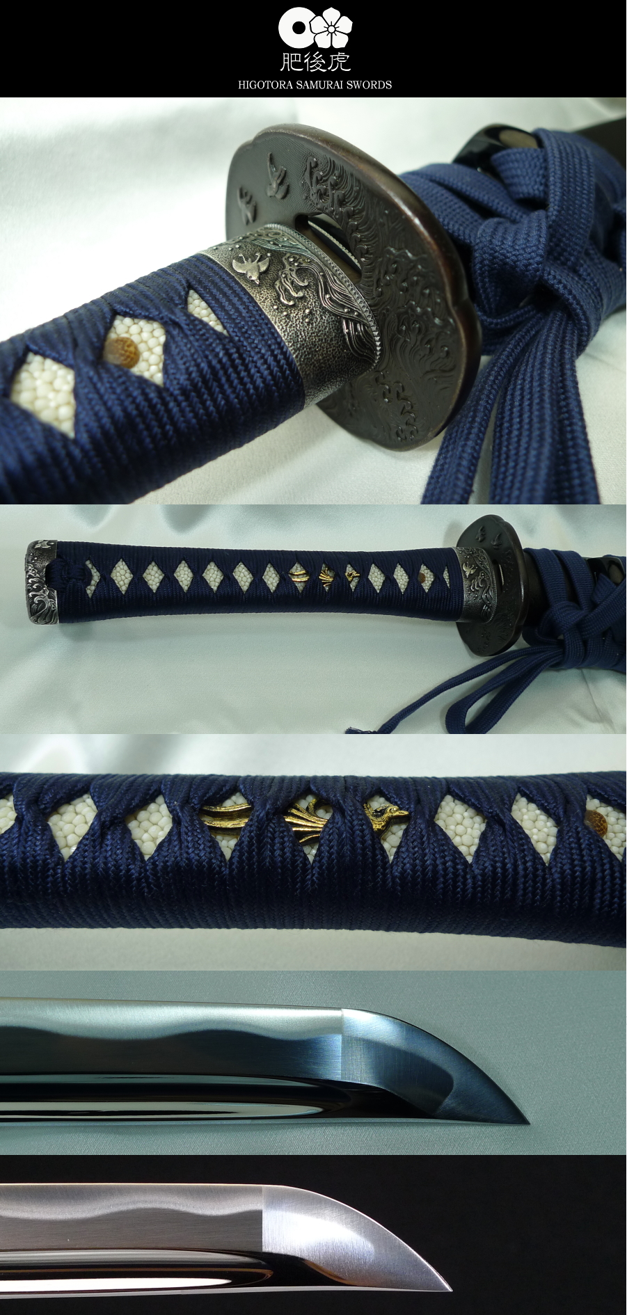 2尺2寸　 肥後虎刀 フルオーダーメイド　銀古美金具・真鍮祐乗ハバキ銀着せ本職白金師仕上げ