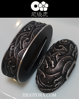 2尺5寸 肥後虎 オーダーメイド同田貫 龍金具・龍透かし鍔・本黒